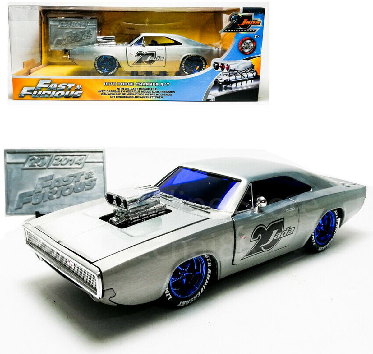 Fast And Furious 1970 Dodge Charger Jada Toys 20th Anniversary