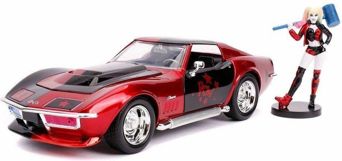 Harley Quinn & 1969 Chevrolet Corvette Stingray 1-24 Jada Toys DC Comics