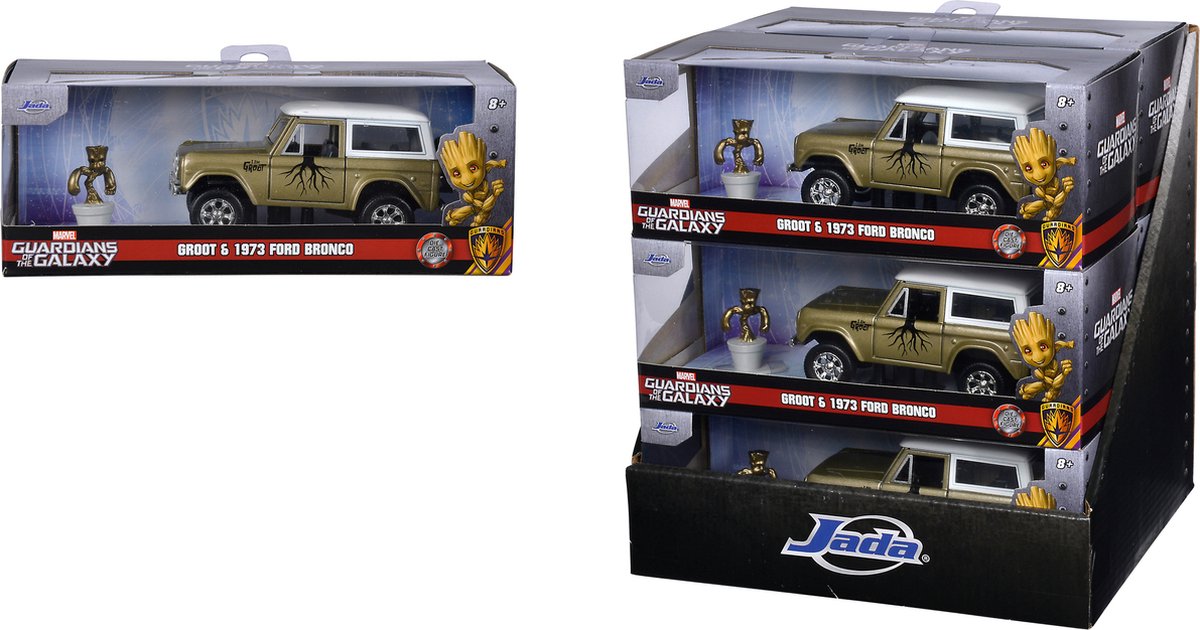 Jada Toys - Marvel, Guardians of the Galaxy - Groot - 1973 Ford Bronco - 1:32 - Schaalmodel - Metaal - Die-cast - Speelgoedvoertuig