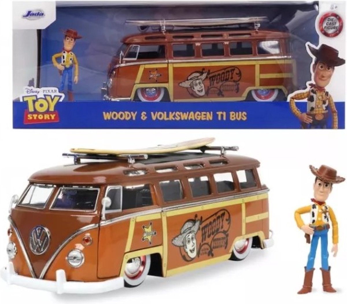 Jada Toys - Toy Story - Woody & Volkswagen T1 Bus - 1:24