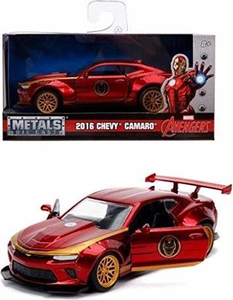 Jada Toys Marvel Iron Man 2016: Chevy Camaro speelgoedvoertuig