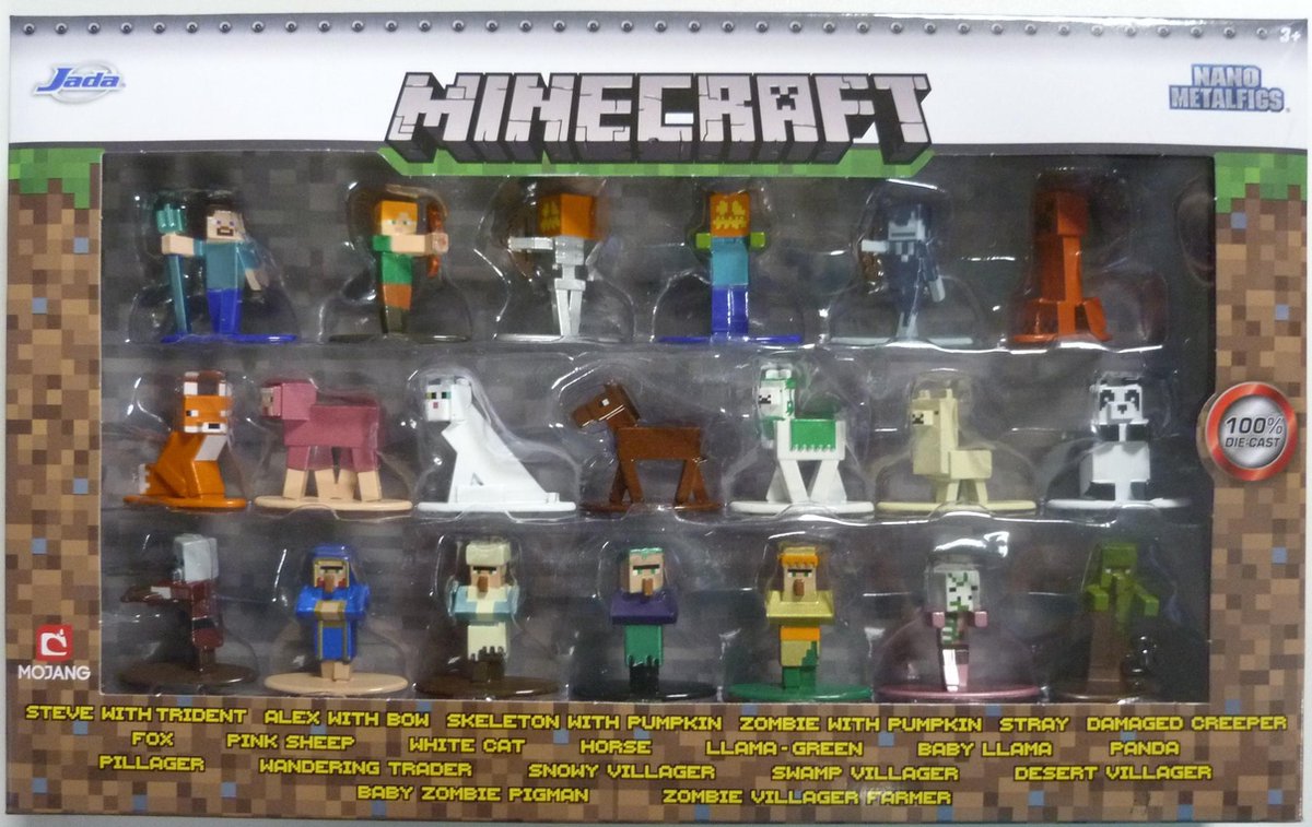 Jada Toys: Minecraft Metalfigs 20-Pack