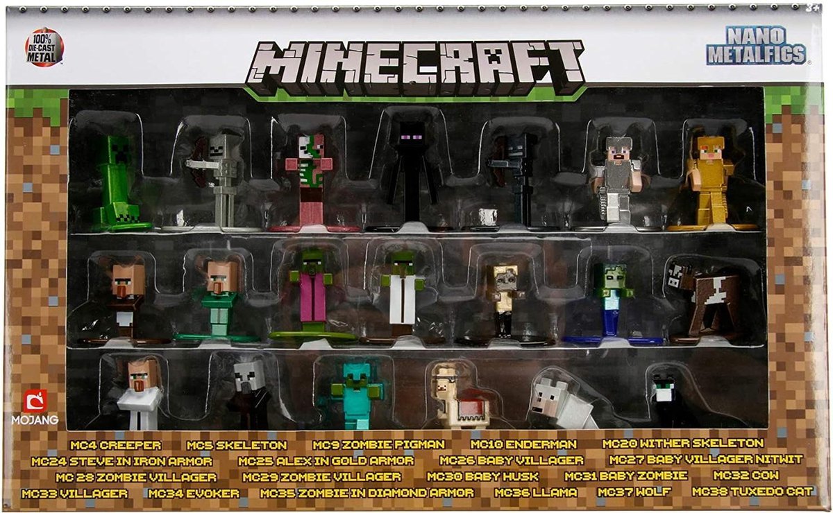 Jada Toys: Minecraft Metalfigs 20-Pack