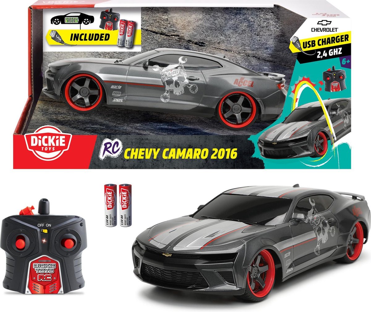 Jada Toys RC Chevy Camaro 2016 - 1:16 - Bestuurbare auto