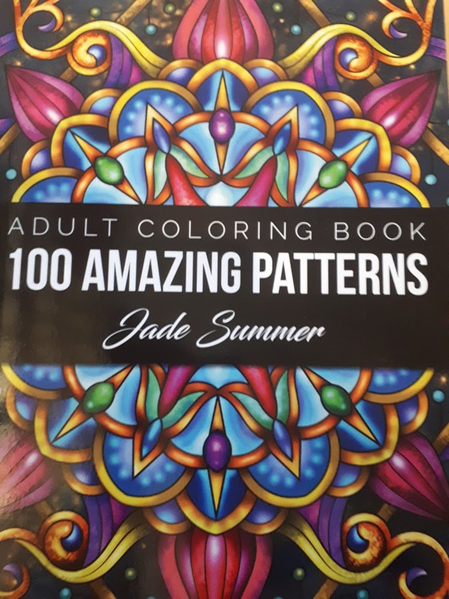 100 Amazing Patterns Adult Coloring Book - Jade Summer