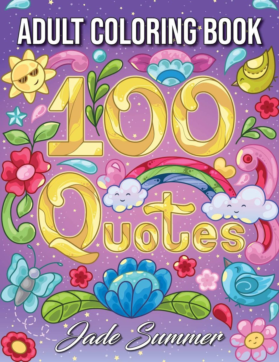 100 Quotes Adult Coloring Book - Jade Summer