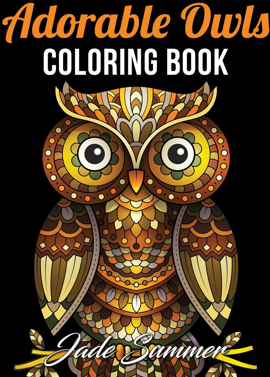 Adorable Owls Adult Coloring Book - Jade Summer