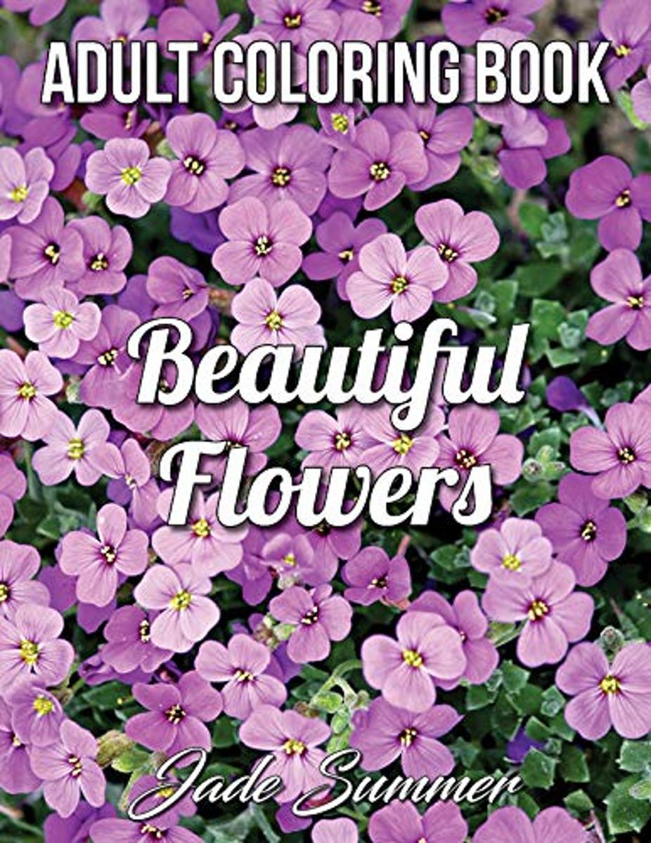 Beautiful Flowers Adult Coloring Book - Jade Summer