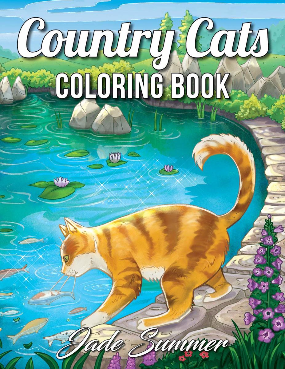 Country Cats Coloring Book - Jade Summer