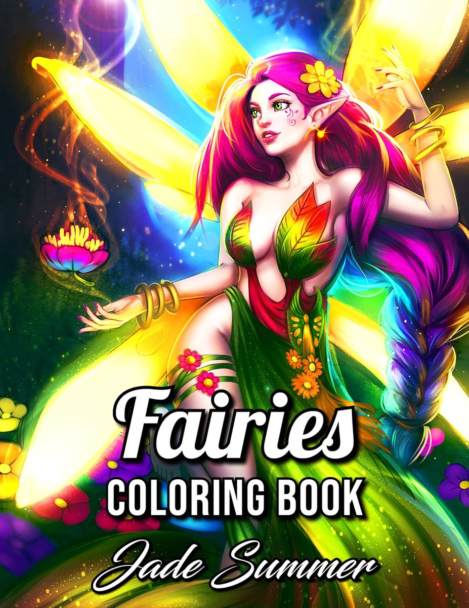 Fairies Coloring Book - Jade Summer - Kleurboek voor volwassenen