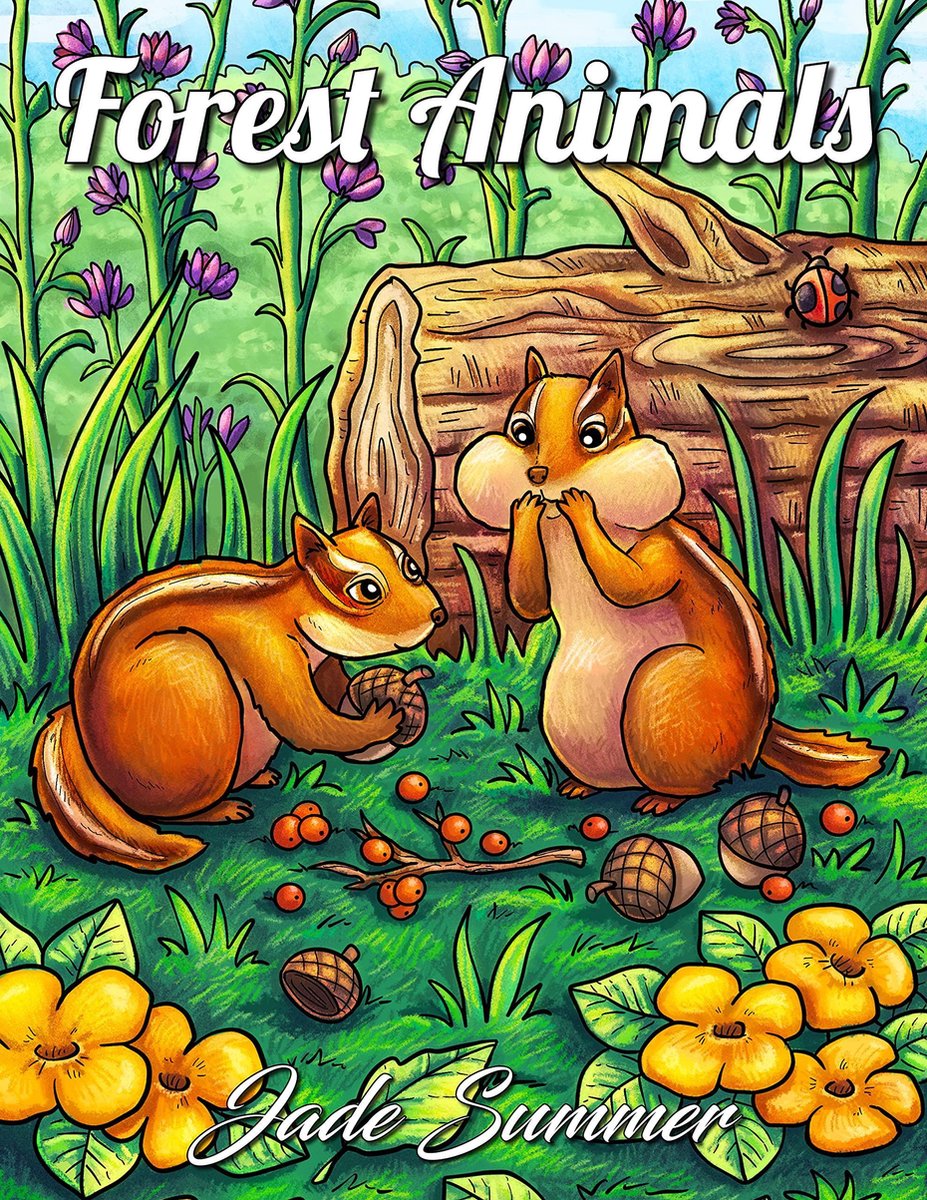 Forest Animals Coloring Book - Jade Summer