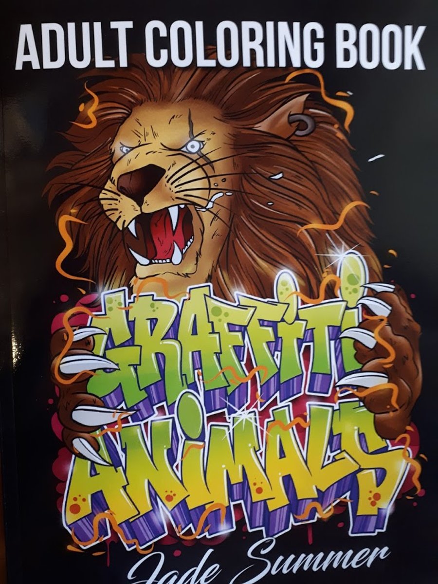 Graffiti Animals An Adult Coloring Book - Jade Summer