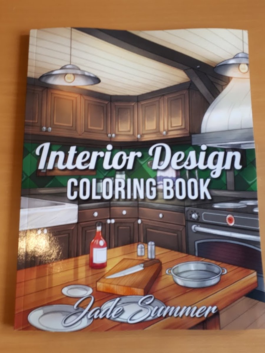 Interior Design Coloring Book - Jade Summer