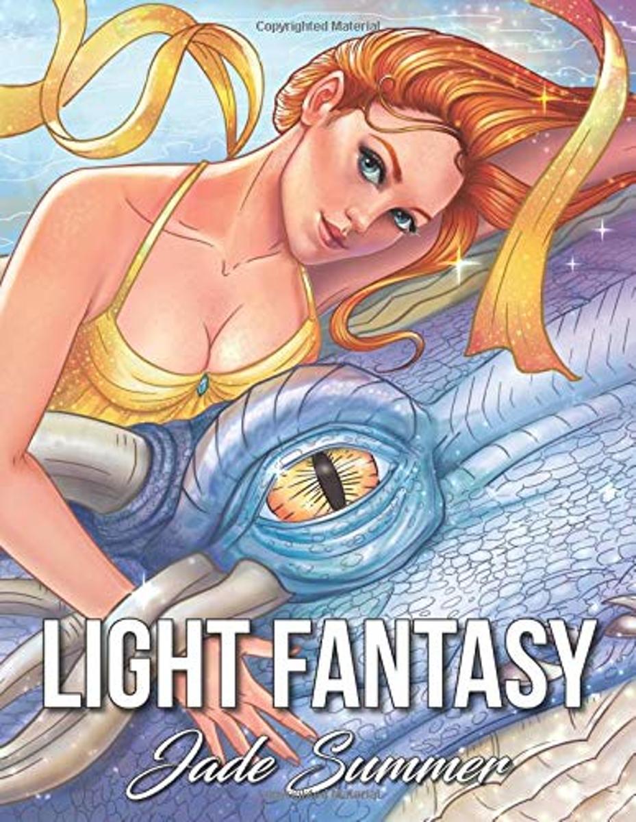 Light Fantasy Coloring Book - Jade Summer