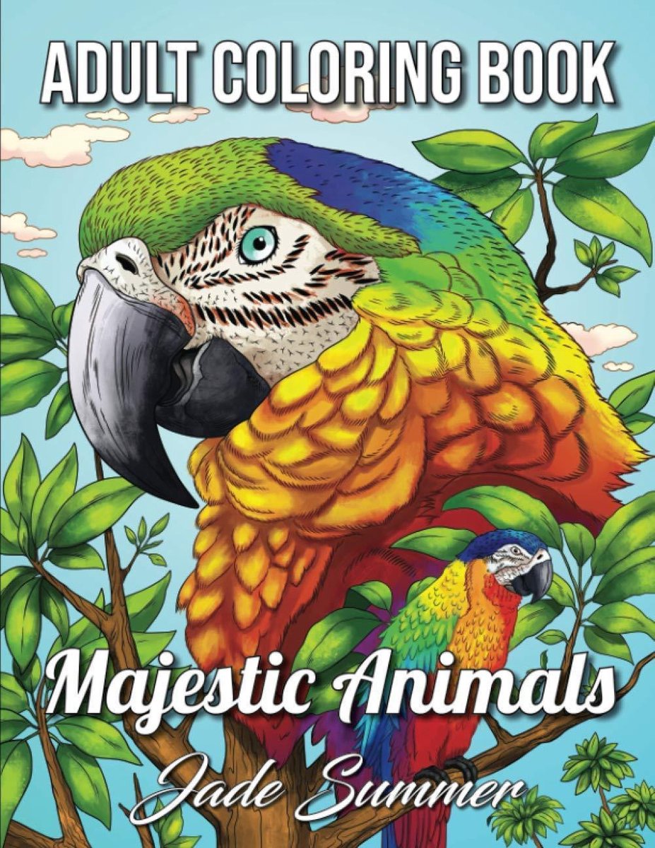 Majestic Animals Coloring Book - Jade Summer