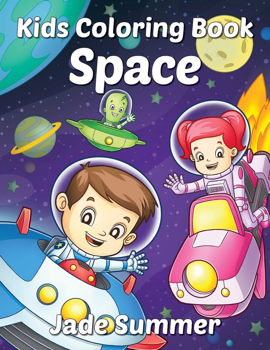 Space Kids Coloring Book - Jade Summer