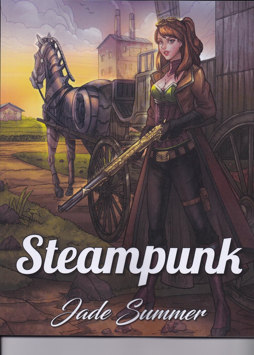 Steampunk Coloring Book - Jade Summer