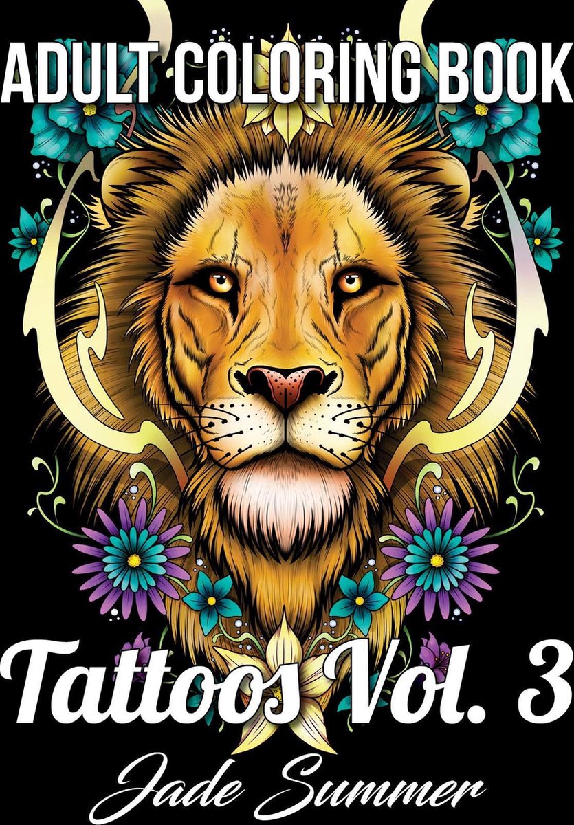 Tattoo 3 - Jade Summer Adult Coloring Book