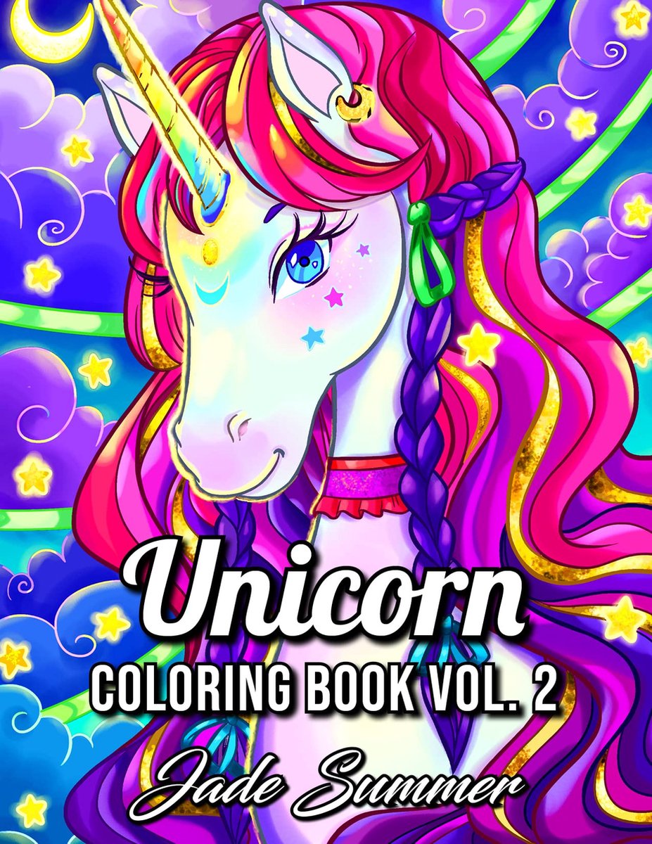 Unicorn Coloring Book 2 - Jade Summer - Kleurboek voor volwassenen