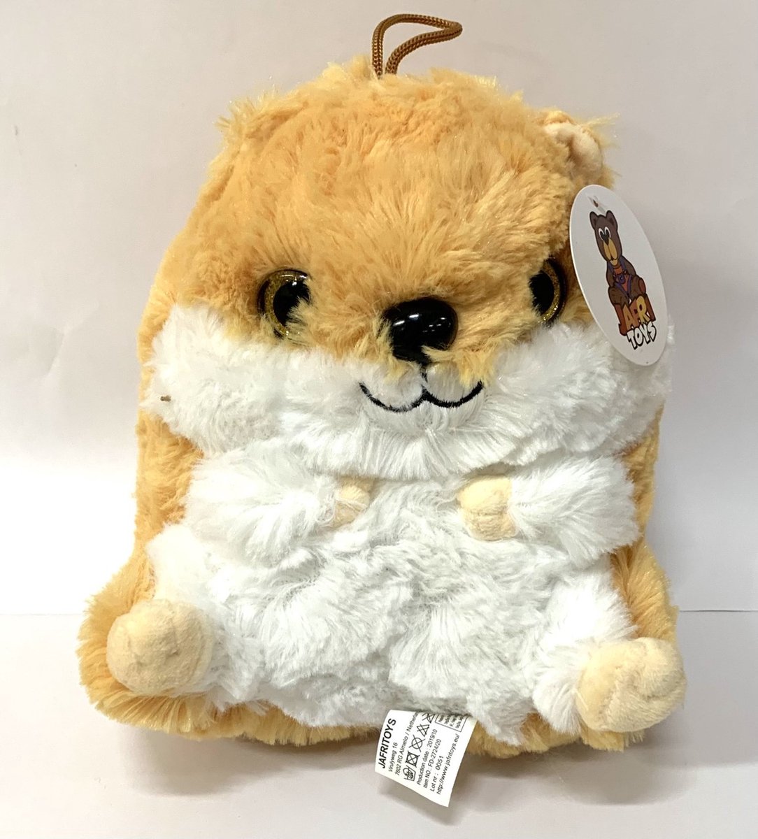 Hamster knuffel - Pluche - 20 cm - lichtbruin