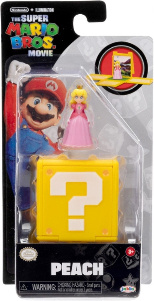 Super Mario Movie Question Block Mini Figure - Peach