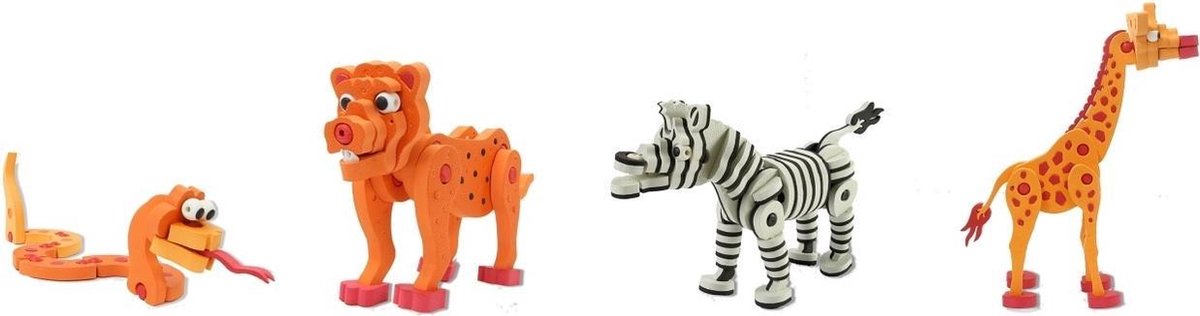 Jamara 3d Puzzelset Dieren Junior Schuim Oranje/zwart 351-delig