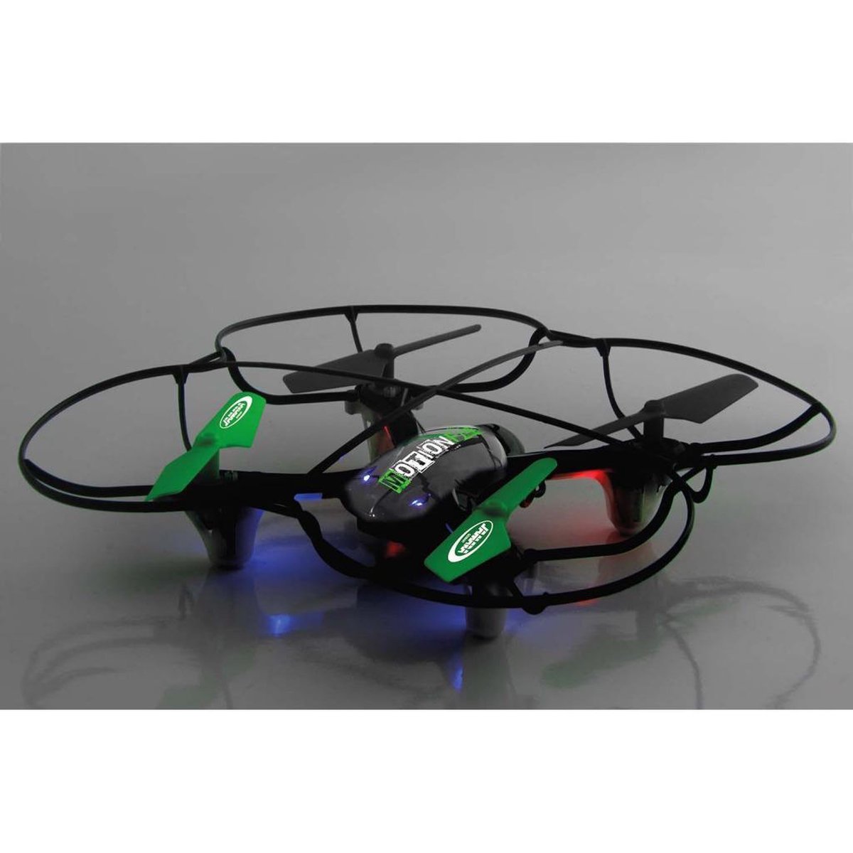 Jamara JAM-422039 RC Drone Motionfly G-Sensor Compass Turbo Flip + Verlichting Zwart/Groen