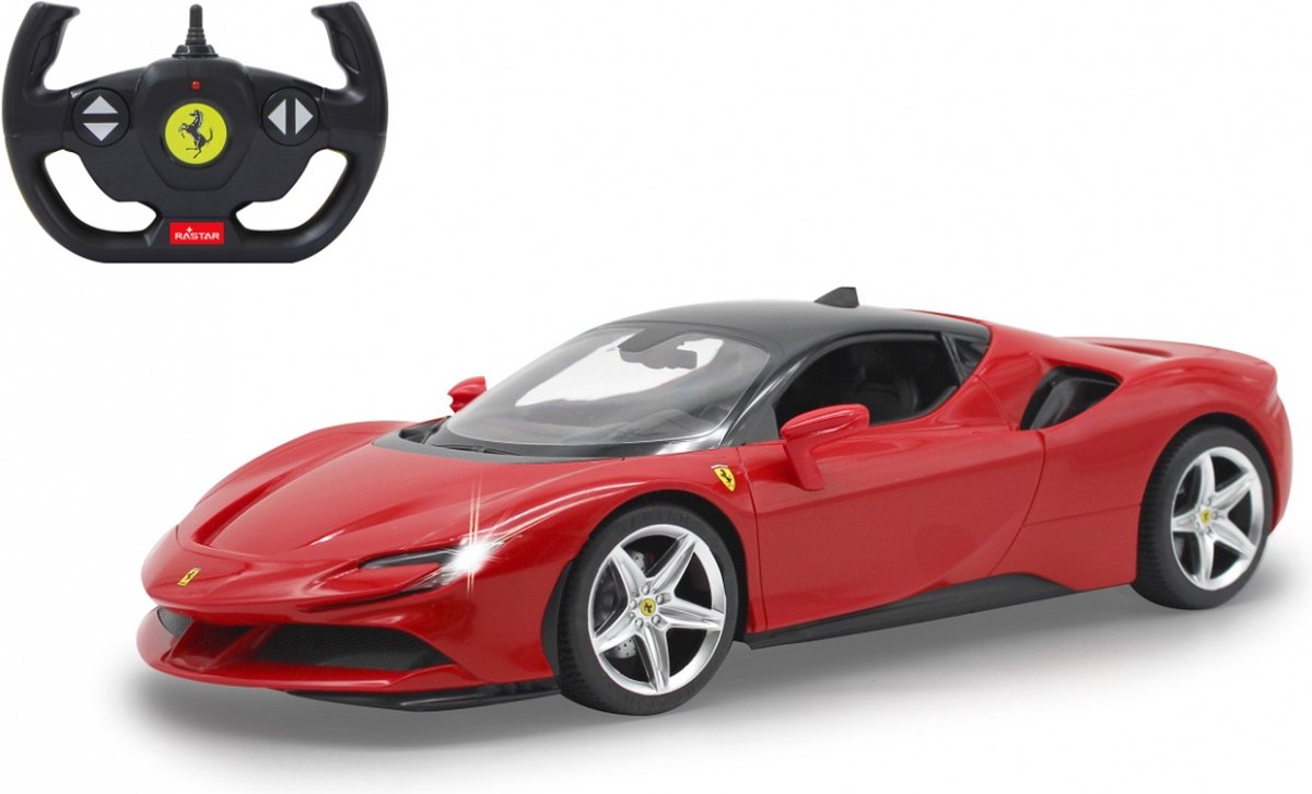 Jamara Rc Auto Ferrari Sf90 Stradale 33,4 Cm 1:14 Rood 2-delig