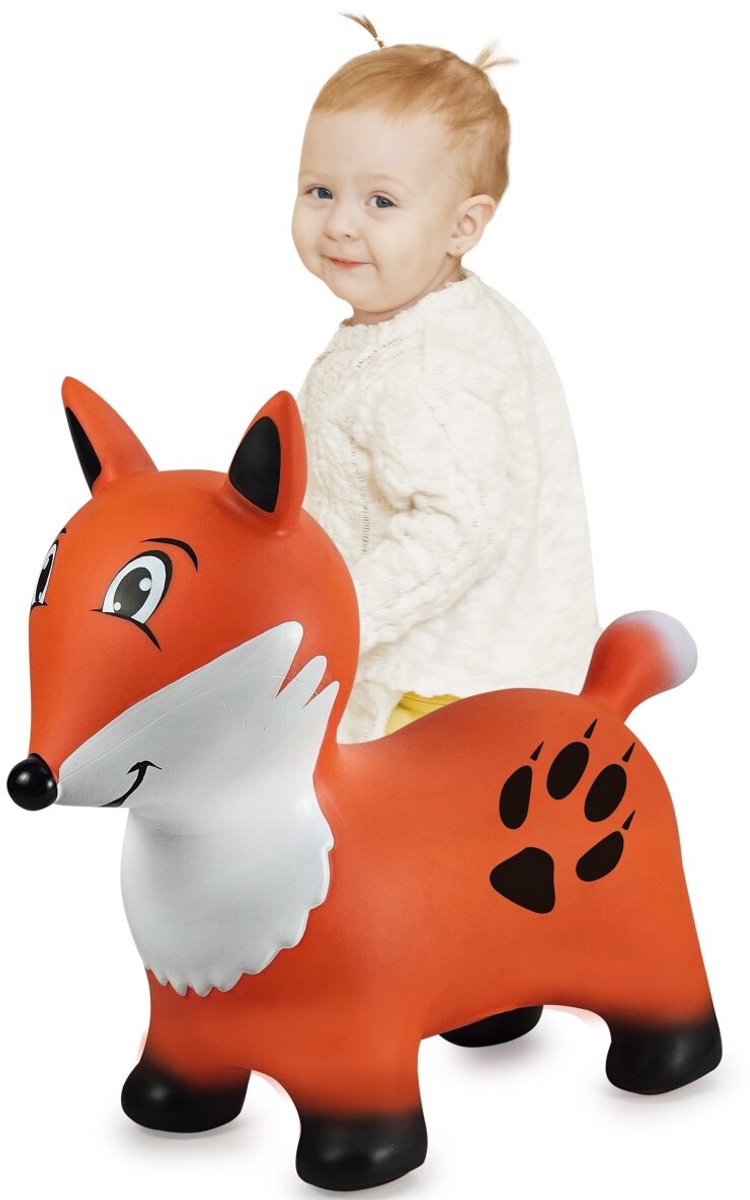     - 466006 Skippydier Vosje - Bruin/Oranje - Junior met Pomp