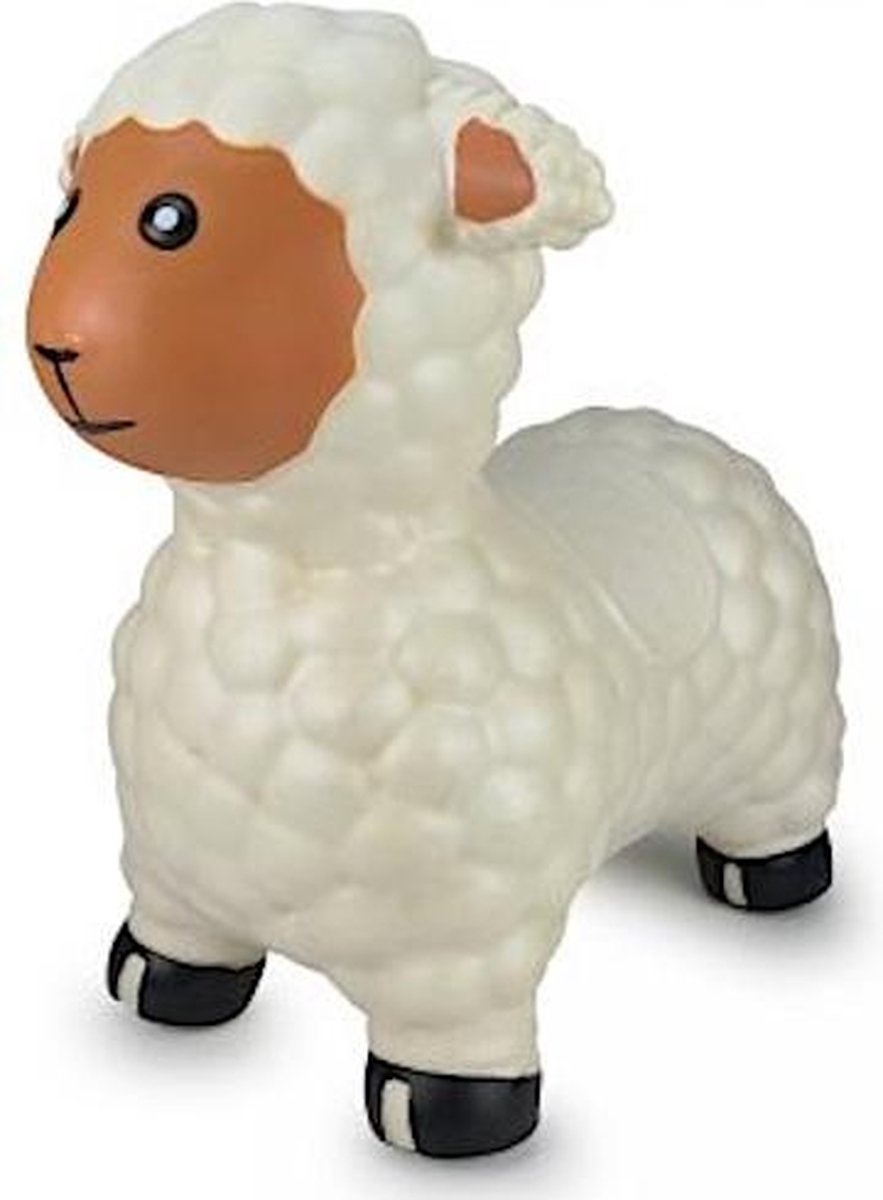   Springdier Schaap Junior 47 X 45 Cm Wit 2-delig