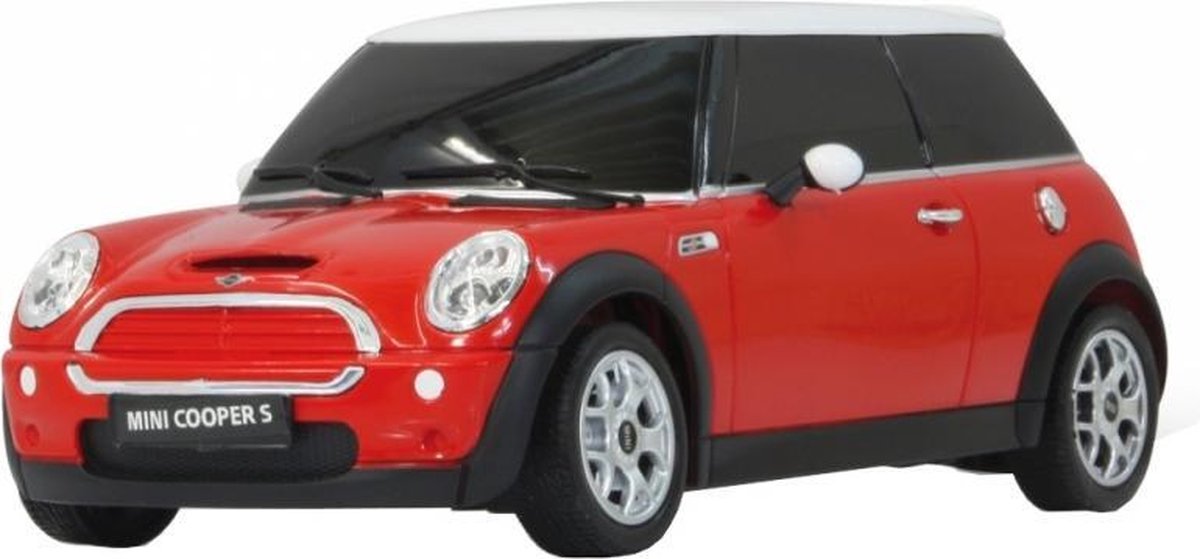 RC Mini Cooper S jongens 27 MHz 1:24 rood