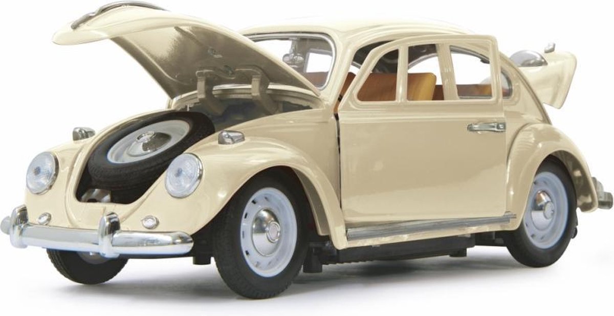 RC VW Beatle Classic die-cast jongens 27 MHz beige 1:18