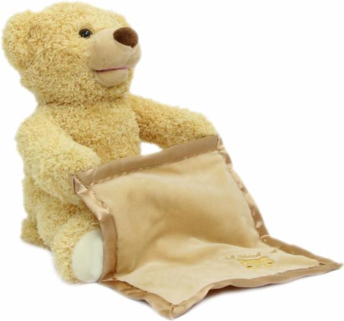 knuffelbeer junior 19 x 25 cm pluche naturel