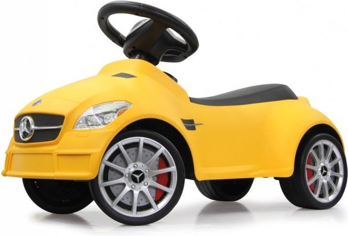 loopauto Mercedes SLK 55 AMG 69 x 37,5 cm geel