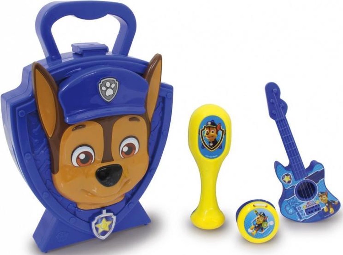 muziekset Paw Patrol Chase junior blauw 4-delig