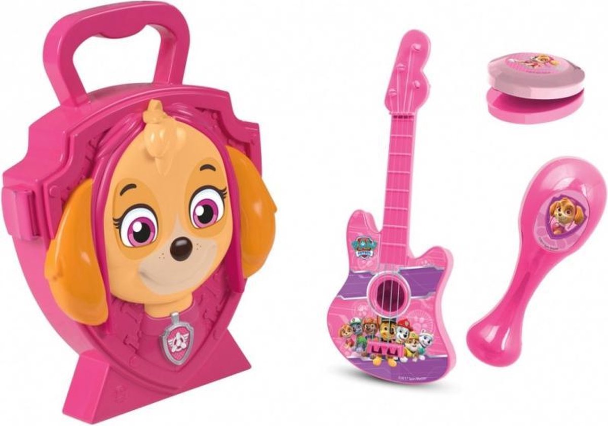 muziekset Paw Patrol Skye junior roze 4-delig