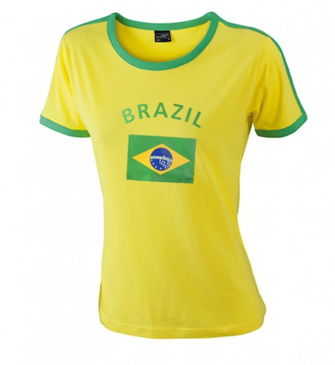 Geel dames shirt Brazilie L