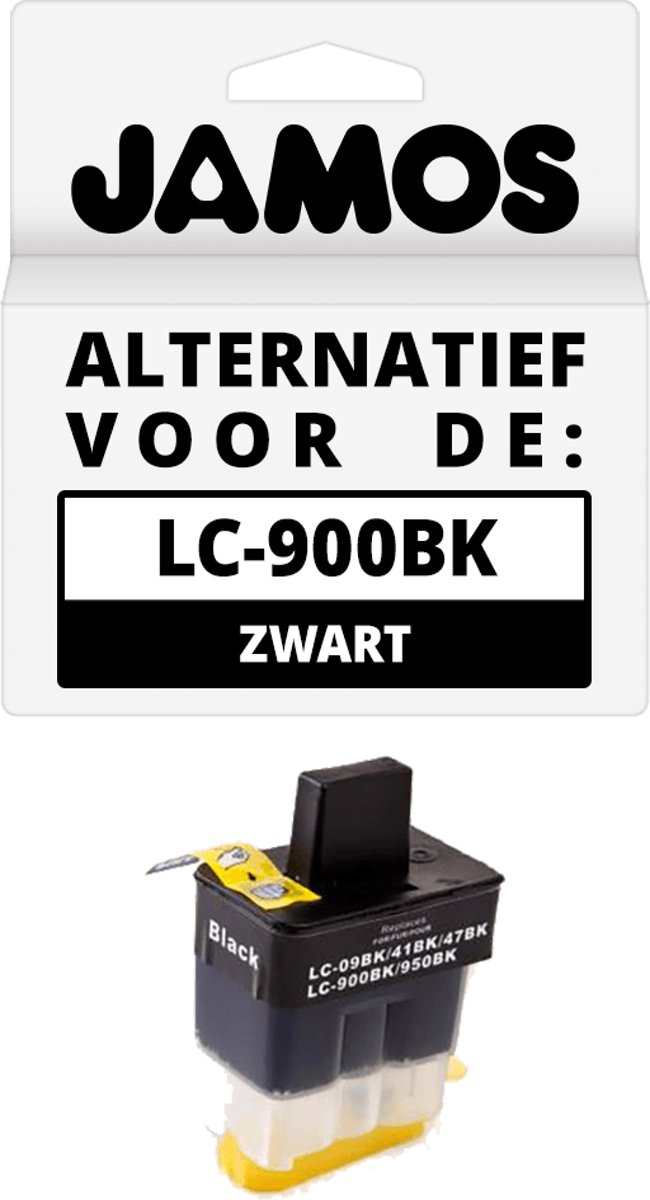 JAMOS - Inktcartridge / Alternatief voor de Brother LC-900BK Zwart