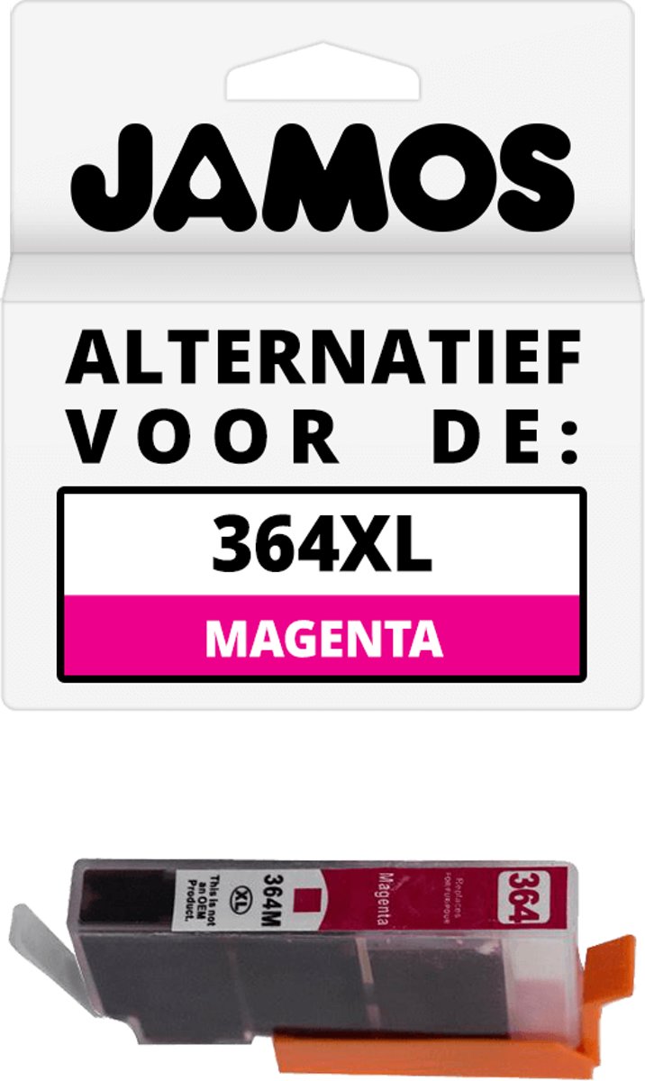 JAMOS - Inktcartridge / Alternatief voor de HP 364XL Magenta