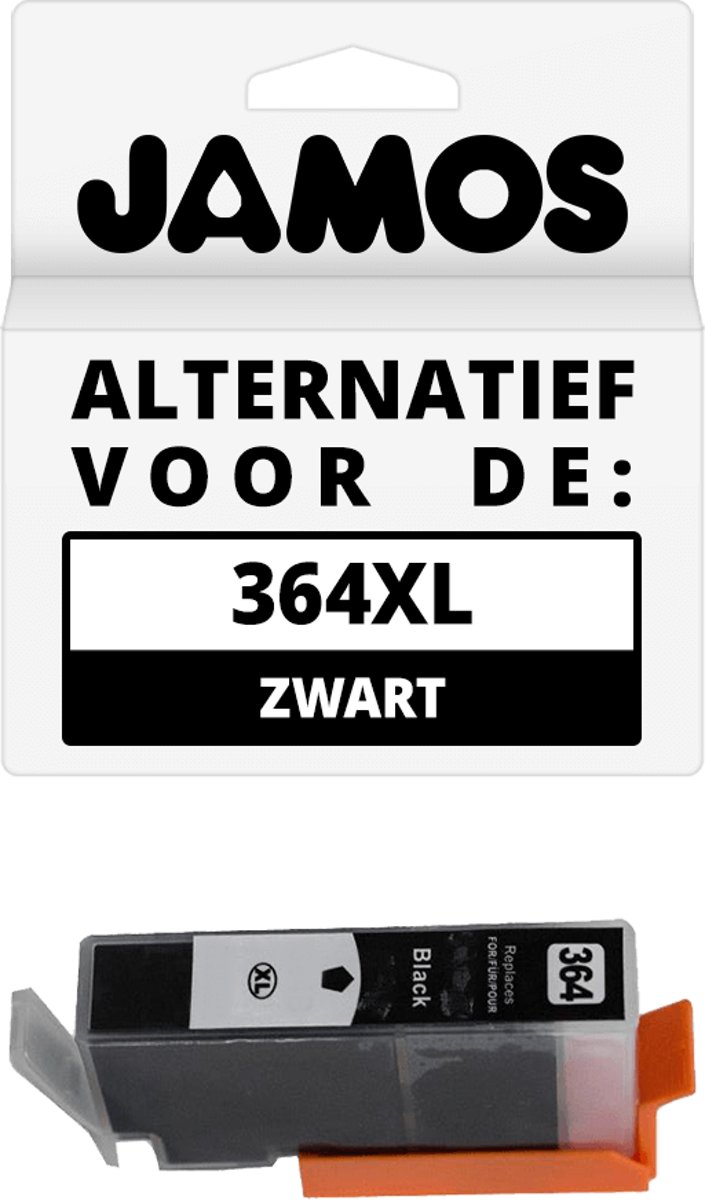 JAMOS - Inktcartridge / Alternatief voor de HP 364XL Zwart