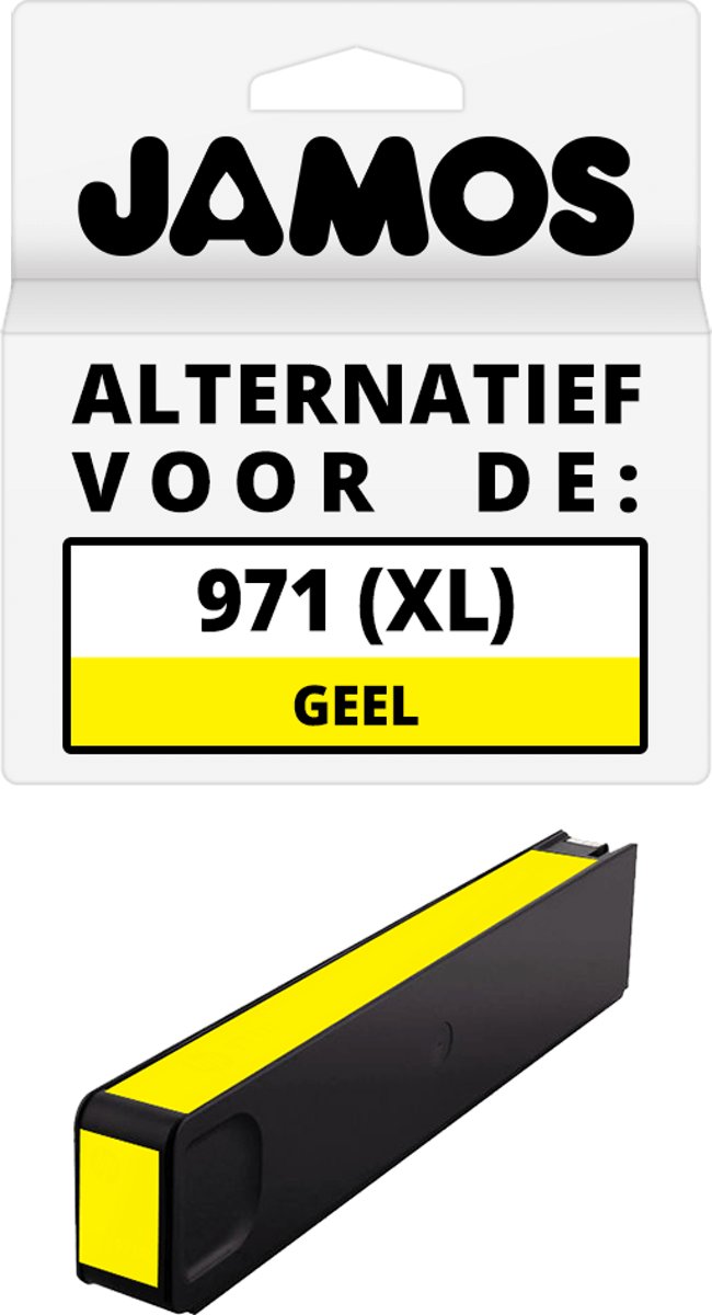 JAMOS - Inktcartridge / Alternatief voor de HP 971 (XL) Geel