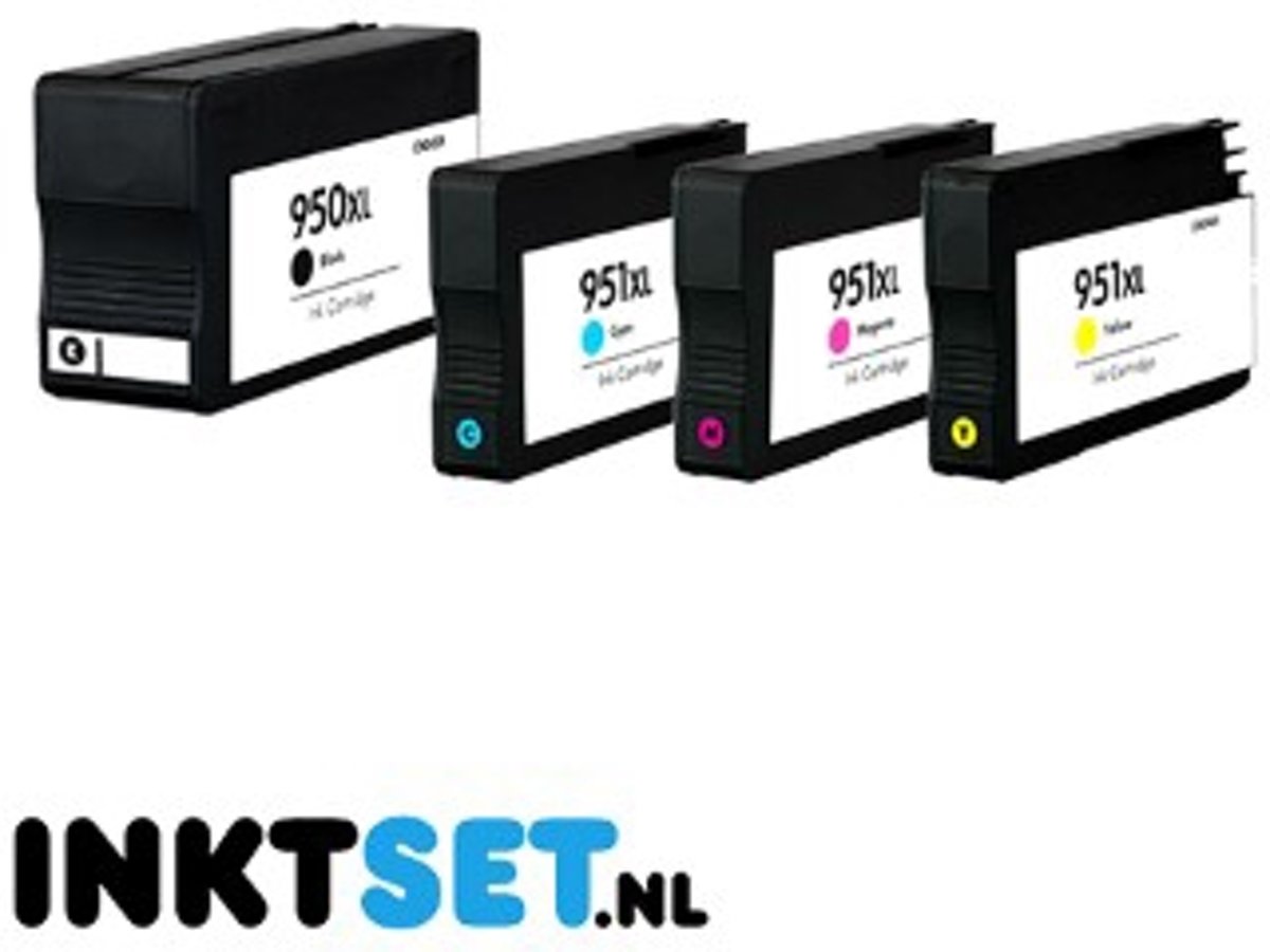 JAMOS - Inktcartridges / Alternatief voor de HP 950XL Zwart & 951XL Kleuren Voordeelset