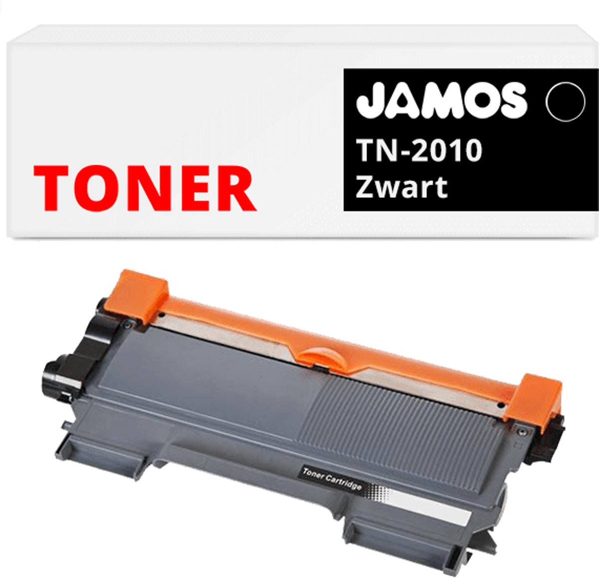 JAMOS - Tonercartridge / Alternatief voor de Brother TN-2010 Zwart