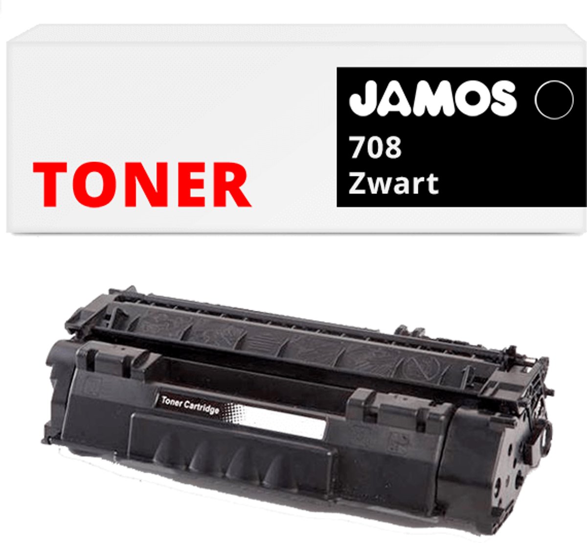 JAMOS - Tonercartridge / Alternatief voor de Canon 708 Zwart