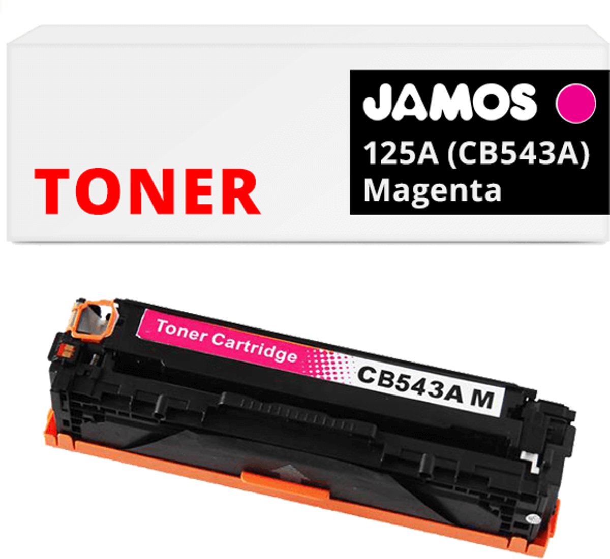 JAMOS - Tonercartridge / Alternatief voor de HP 125A Magenta (CB543A)