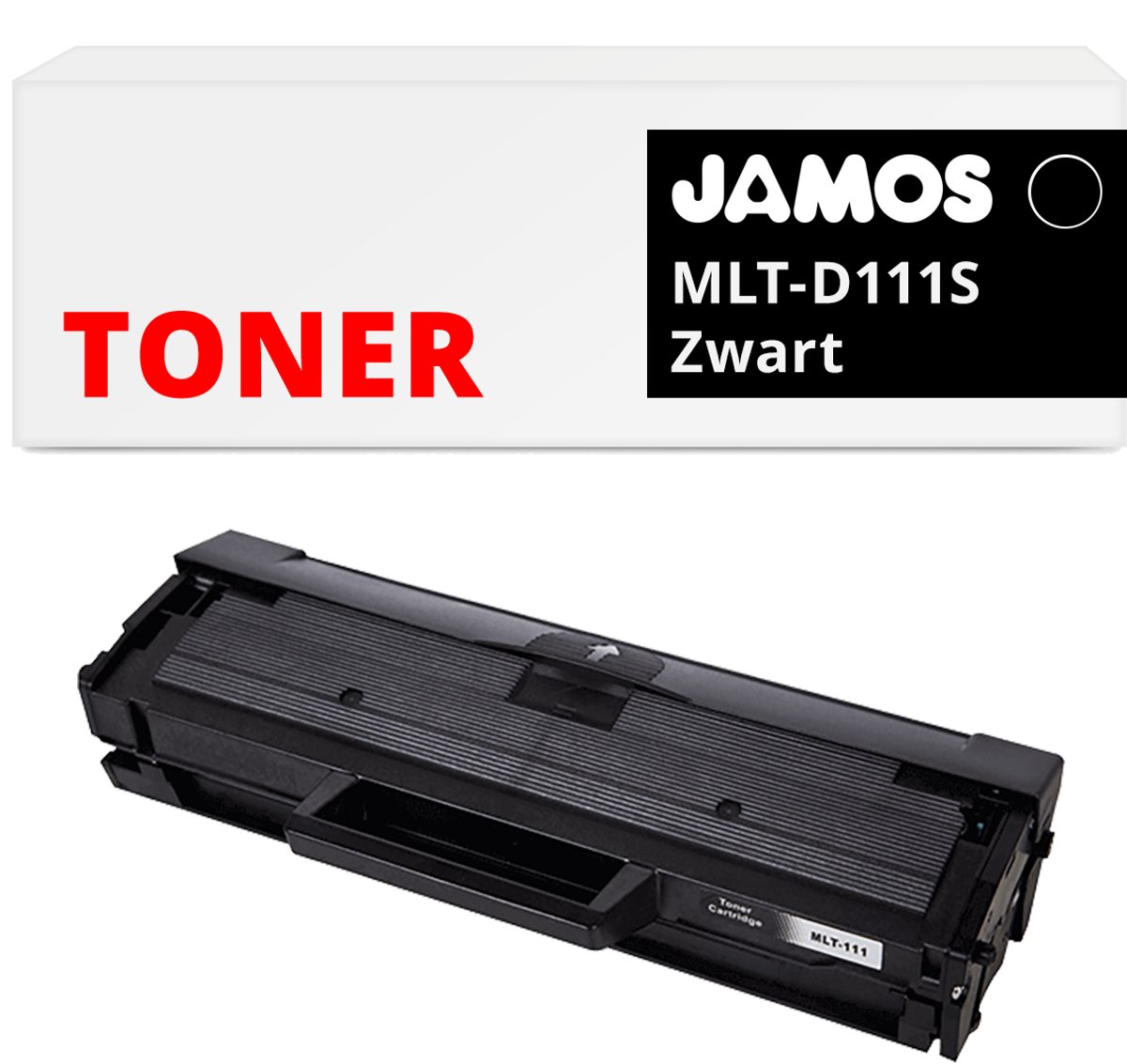 JAMOS - Tonercartridge / Alternatief voor de Samsung MLT-D111S Zwart