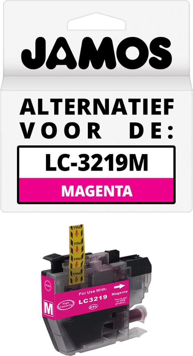 Jamos - Inktcartridge / Alternatief voor de Brother LC-3219M Magenta