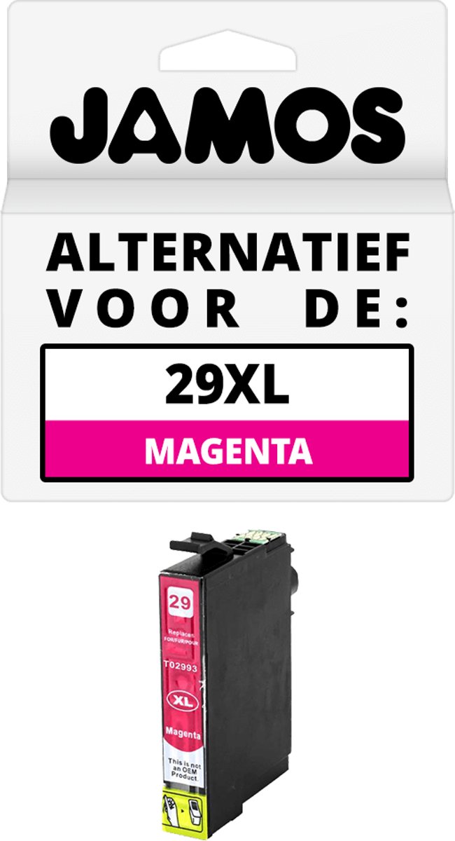 Jamos - Inktcartridge / Alternatief voor de Epson 29XL Magenta (T2993)