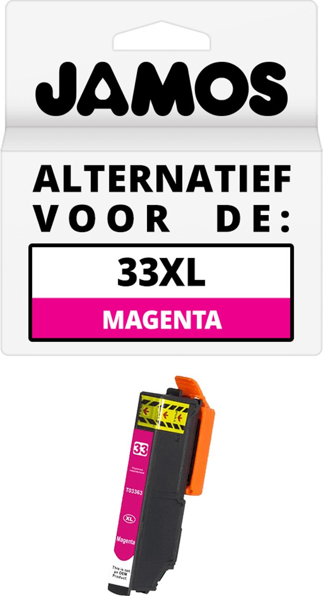 Jamos - Inktcartridge / Alternatief voor de Epson 33XL Magenta (T3363)