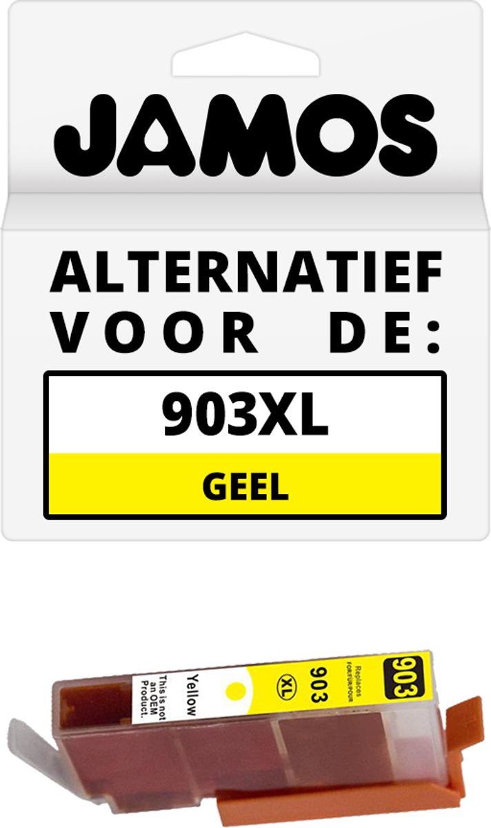 Jamos - Inktcartridge / Alternatief voor de HP 903XL Geel